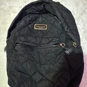 Marc Jacobs Black Quilted Backpack